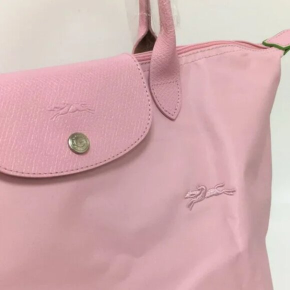 NWT Longchamp Le Pliage Original Large Shoulder Nylon Bag Tote IN Pink - Picture 6 of 10